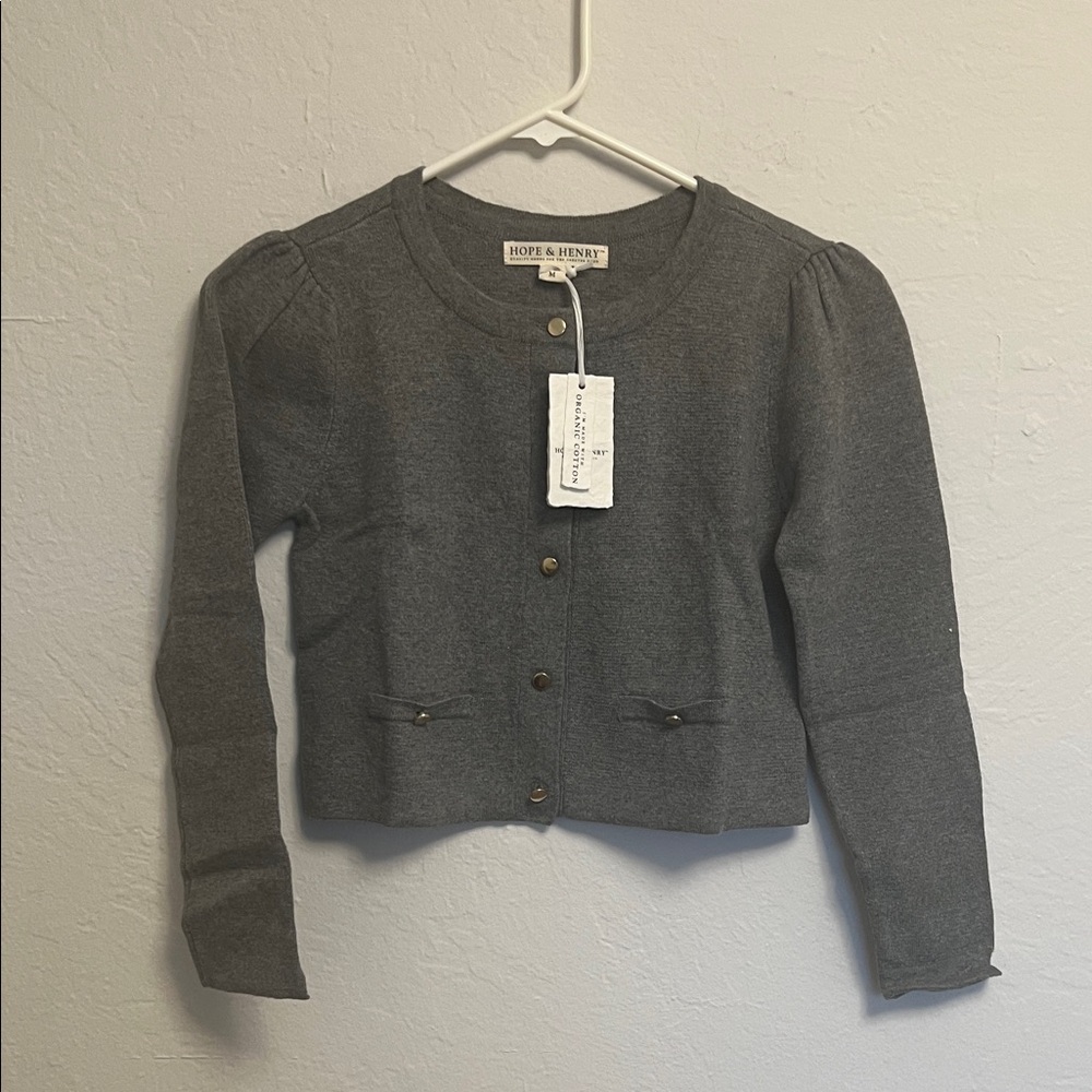 Hope & Henry Gray Kids Cardigan